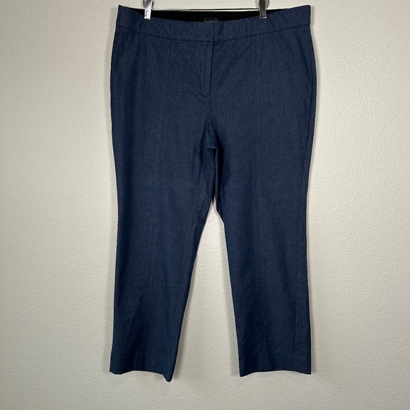 Talbots Pants - Talbots plus size 20W Portland Trouser blue dark was cotton stretch career wear